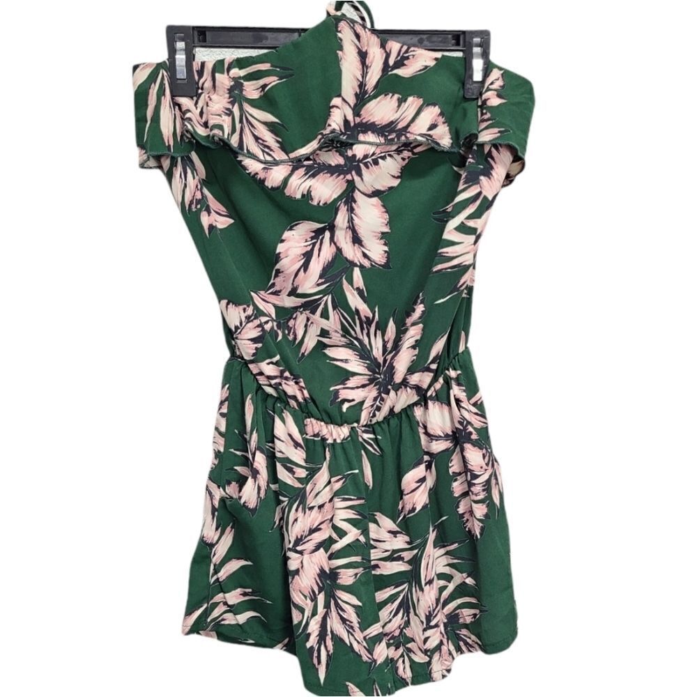 Meghan Women's Floral Green/Pink Romper Size Small‎